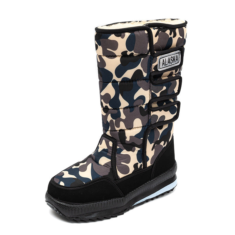 ⛄【36-47】🔥Pánské a dámské outdoorové teplé sněhule s fleecovou podšívkou, odolné proti chladu - vysoký střih, voděodolné a protiskluzové