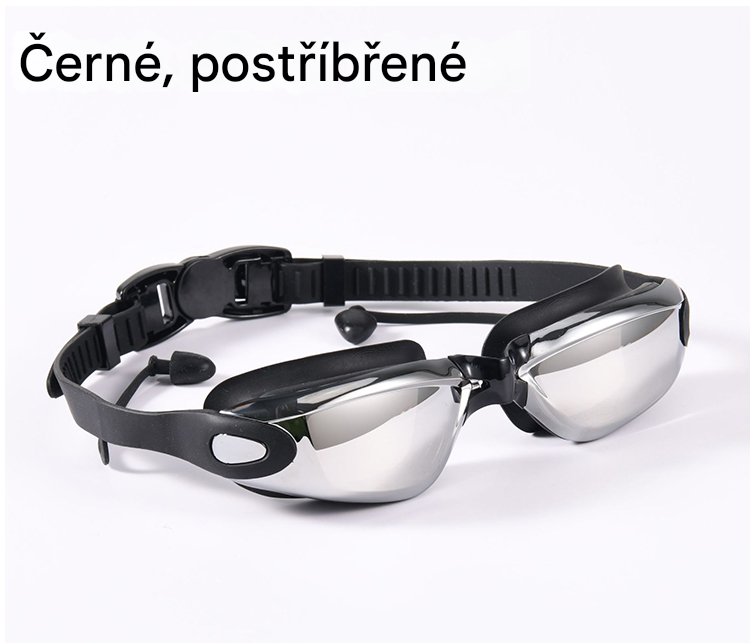 👓【Kup 1, získej 1 zdarma 🔥🔥】【S pouzdrem na brýle】Vysoce kvalitní elektrolytické silikonové plavecké brýle, vodotěsné a proti zamlžování