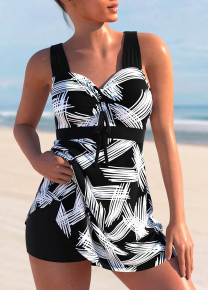 🩱🏖️【50% kedvezmény 🔥】【S-4XL】🌴😍 2025 új, nagyméretű női nyomott mintás fürdőruha, gyorsan száradó anyagból