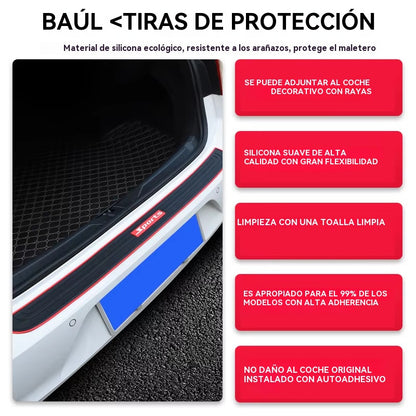🚗🚗 Tiras protectoras para el maletero/umbrales de puerta, pegatinas protectoras para el coche, tiras protectoras contra colisiones y arañazos