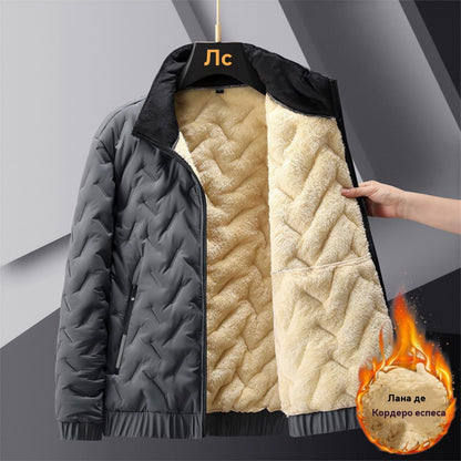 🔥 Отстъпка -47% 🔥【M-4XL】Мъжко зимно яке от кадифе и памук с допълнителен обем