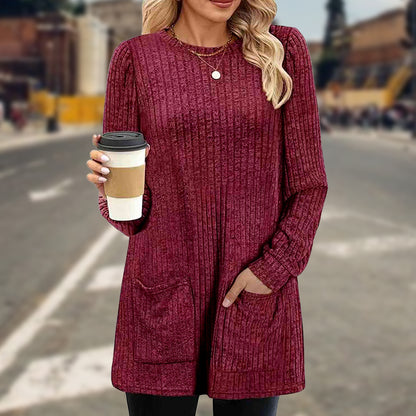 🌸💟【Descuento por tiempo limitado】🔥【M-5XL】Nueva camiseta de cuello redondo de otoño/invierno