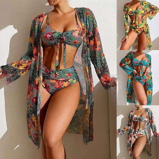 👙☀️【S-2XL】 2025 nový třídílný set plavek --4084344