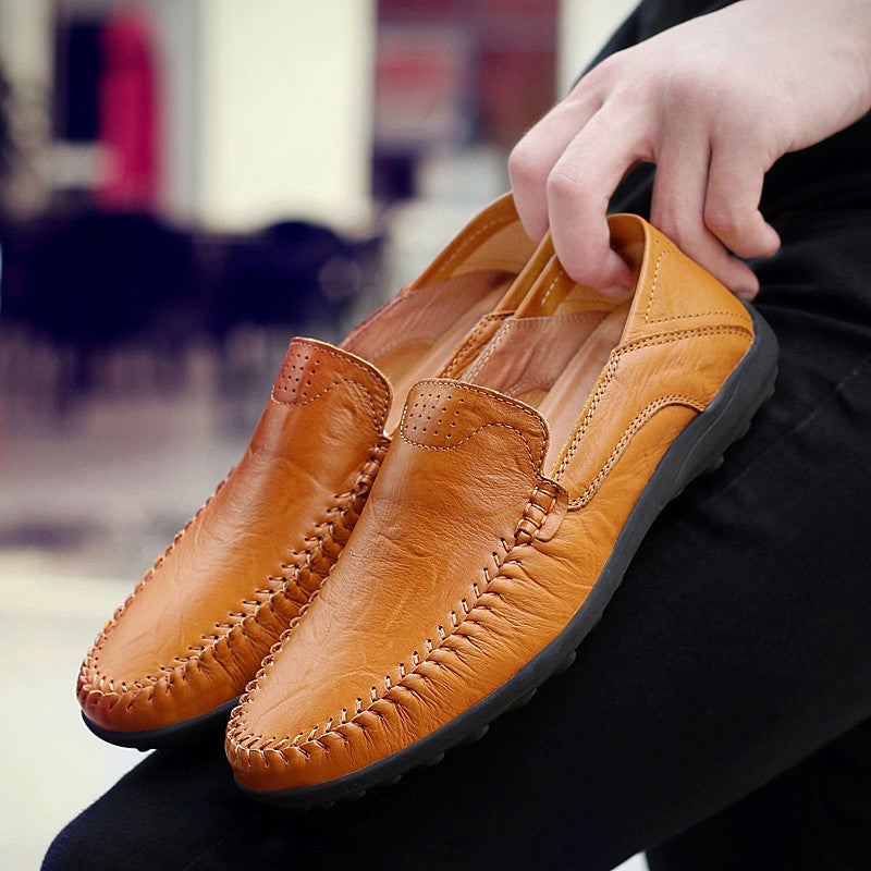 🔥👞【39-44】Zapatos casuales modernos de piel de becerro para hombre ✅Pago contra entrega ✅2 artículos con un 70% de descuento