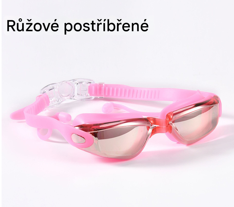 👓【Kup 1, získej 1 zdarma 🔥🔥】【S pouzdrem na brýle】Vysoce kvalitní elektrolytické silikonové plavecké brýle, vodotěsné a proti zamlžování