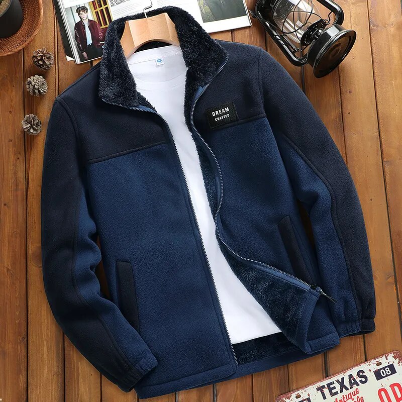 🔥Szezonális kedvezmény -43%🔥【M-4XL】Férfi vastag polár bélelt casual kabát, őszi és téli szezonra