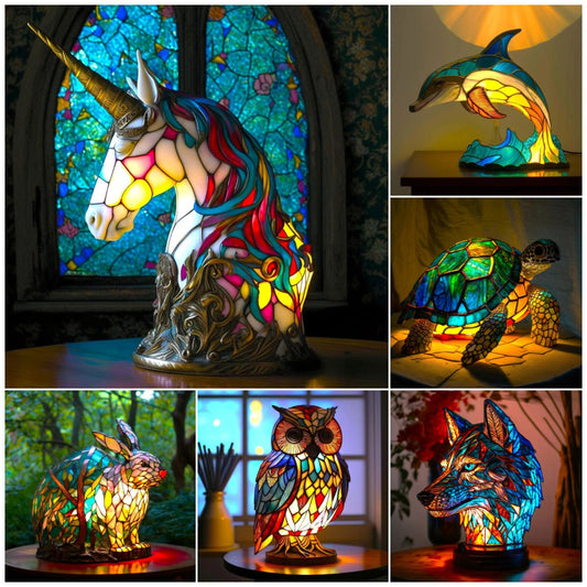 💡🦄【49% kedvezmény ✨✨】Állatformájú asztali lámpa sorozat, 12 különböző modellben