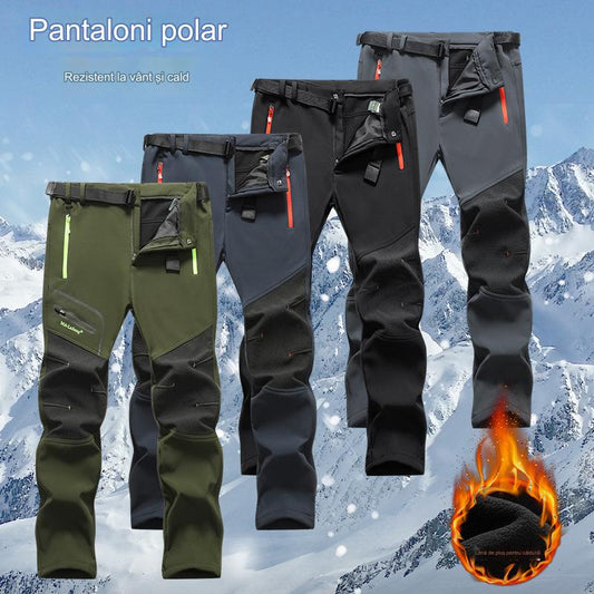 👨[S-5XL] nový podzimní a zimní pánský outdoorový nepromokavý a teplý sametový overal z roku -4098284