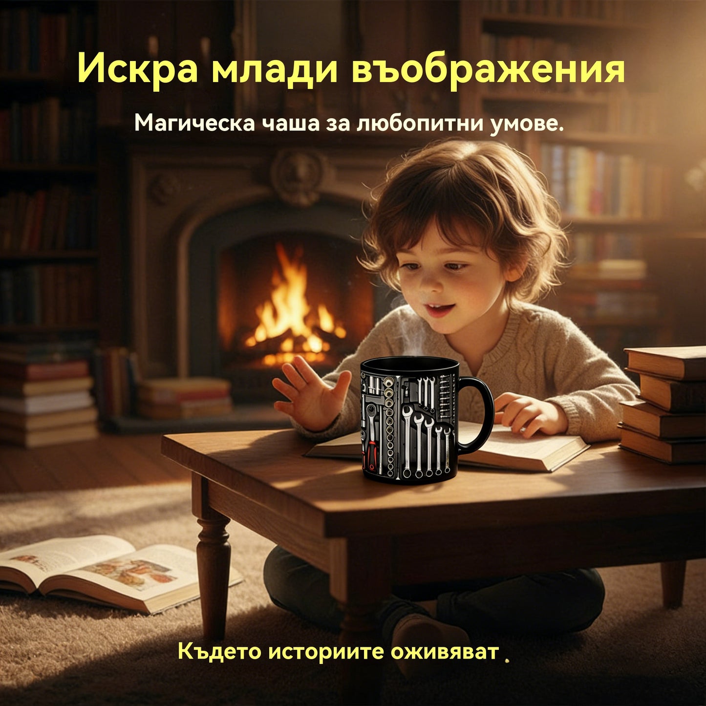 🔥【Отстъпка -50%】☕Чаша за кафе и комплект инструменти за механик на двигатели