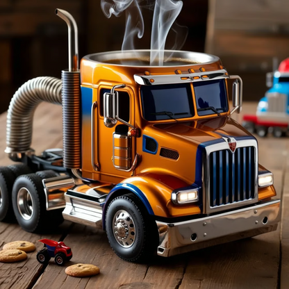 🚛【Kreativní dekorace do domácnosti】☕Ručně vyráběné hrnky na kávu pro kamiony