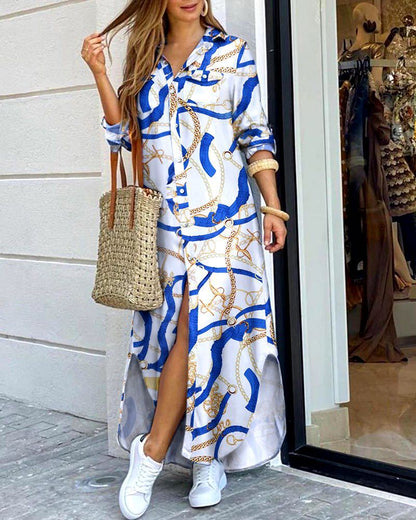 💃💖【Reducere 50% 🔥】【S–5XL】😍 Nouă rochie-cămașă cu mânecă lungă, mărimi mari, stil modern, disponibilă în 11 culori