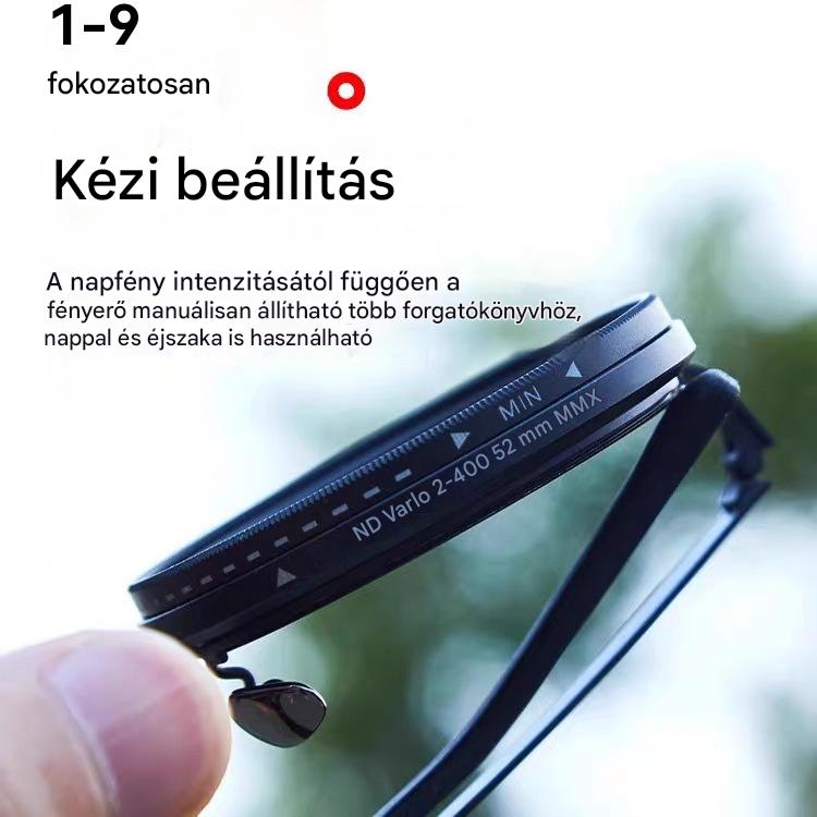 🔥😎【49% kedvezmény】Új, 9 fokozatban állítható napszemüveg, kültéri használatra, horgászathoz, vezetéshez, UV-védelemmel
