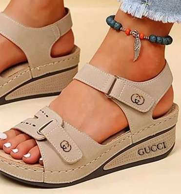 🔥50% sleva🔥【35-43】Letní ležérní sandály na klínku se silnou podrážkou