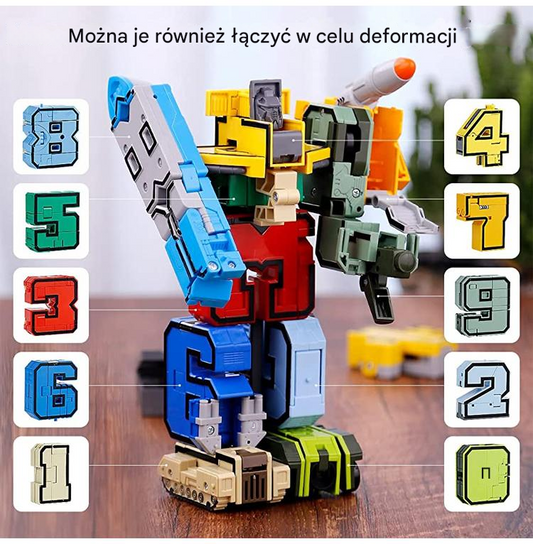 🔥【Bestseller】🧒Cyfrowa transformująca zabawka robot dla dzieci
