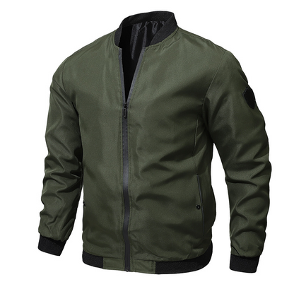 🚀🧥【50% kedvezmény 🔥】【S–6XL】Férfi lezser egyszínű pilótadzseki, nagy méretekben is kapható