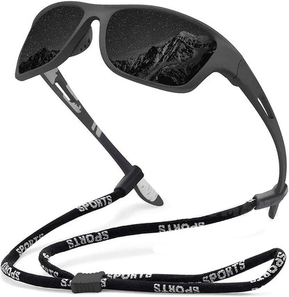 🚵‍♂️😎【Reducere 50% 🔥】🕶⚡ Ochelari de soare sport pentru bărbați, polarizați, cu lentilă reflectorizantă reală, moderni și rezistenți la praf, ideali pentru ciclism în aer liber