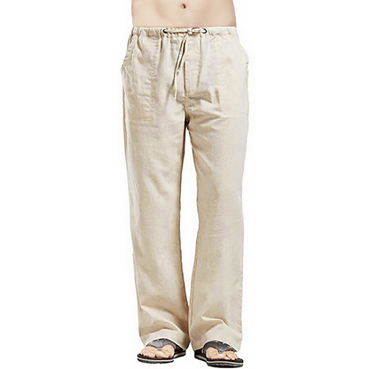 💥😎【50% kedvezmény 🔥】【S–5XL】🌈 Nagyméretű férfi szabadidőnadrág pamutból és lenből, 12 színben