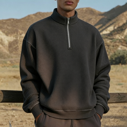 🔥Popust -47%🔥Muška majica s ovratnikom i patentnim zatvaračem