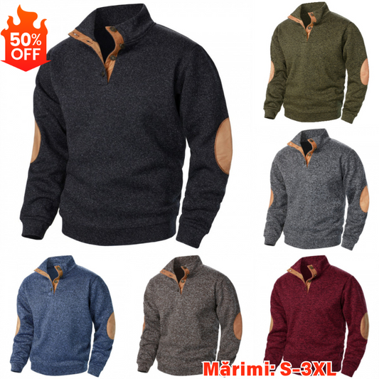 💥【Nové podzimní modely】💥Pánská mikina s novým stojáčkem -4097029