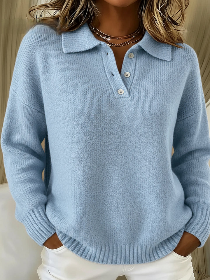 🔥Плащане при доставка ✅【40-120kg】Нова есенно/зимна поло риза с яка в едноцветен цвят за жени ✅️2 артикула със 70% отстъпка