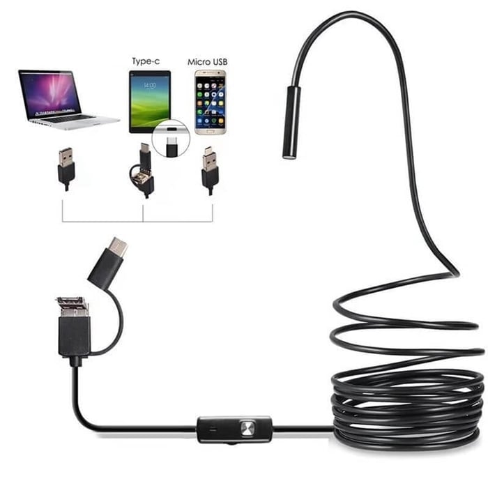 (Typ-c, USB, Micro USB) endoskop tři v jednom 【1M】【3.5M】【5M】