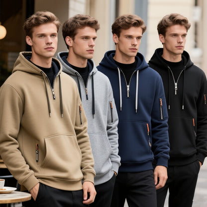 👔 Časově omezená sleva -49%🔥【S-5XL】Pánské sportovní tričko se zipem a několika kapsami