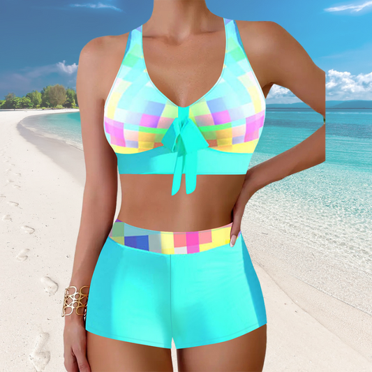 👙🌴Nowy kostium kąpielowy z nadrukiem typu split na rok 2025 – miękki i przyjazny dla skóry