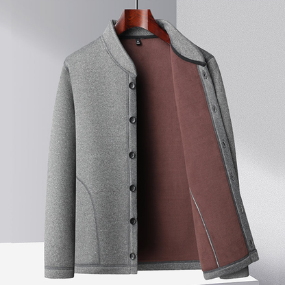 🔥🔥 Sleva -49% 🔥【XL-5XL】Zimní teplý pánský kabát s fleecovou podšívkou, tlustý kardigan