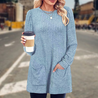 🌸💟【Descuento por tiempo limitado】🔥【M-5XL】Nueva camiseta de cuello redondo de otoño/invierno