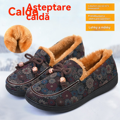 🔥Limitovaná sleva -42%🔥【36-41】Zimní zateplené teplé ploché bavlněné boty