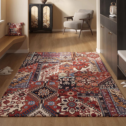 🔥✨【80*120CM】Vstupní rohožka v perském stylu, protiskluzová a prachotěsná, křišťálový samet. --4150589