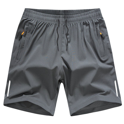 ❄🆒👖【Kup 1, získej 1 zdarma 😍】【M–4XL】Velkých velikostech letní pánské sportovní šortky z ledového hedvábí, pro muže 60–140 kg