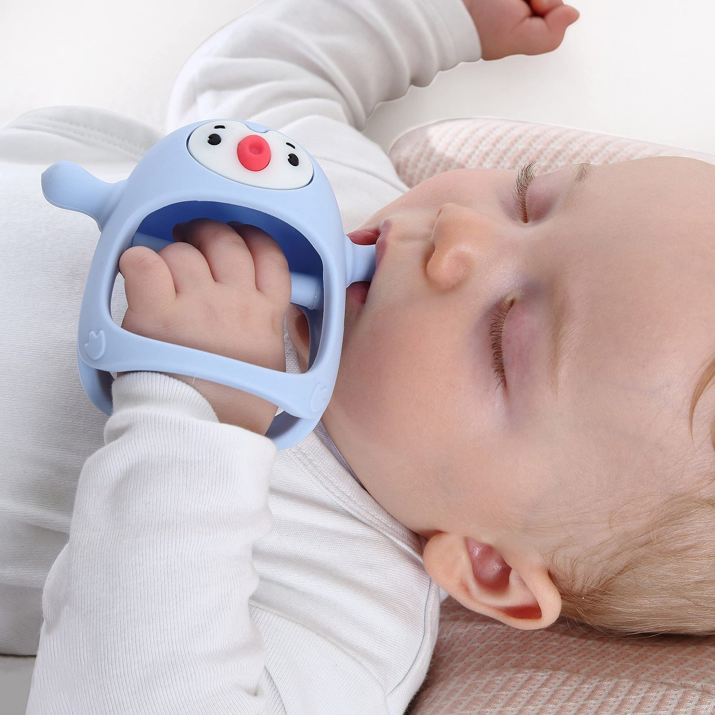 💝🍼【Купете 1, вземете 1 безплатно】👼Силиконова гризалка за бебета 0-12 месеца, залъгалка за кърмене ✅️Плащане при доставка