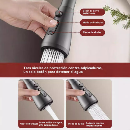 🚰Compra 1 y llévate 1 gratis🔥【Cartucho de filtro gratis】Boquilla de filtro de grifo giratoria de 360°