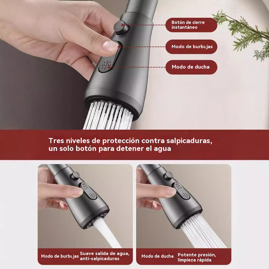 🚰Compra 1 y llévate 1 gratis🔥【Cartucho de filtro gratis】Boquilla de filtro de grifo giratoria de 360°