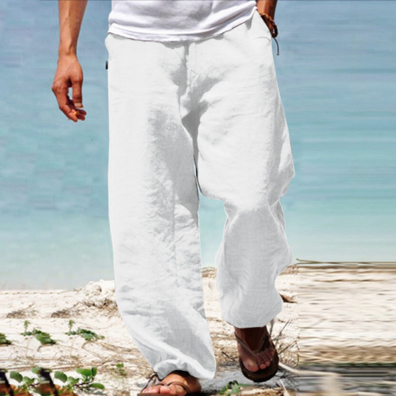 👖🕺【Sleva 50 % 🔥】【S–5XL】😍 Letní pánské kalhoty s volným rovným střihem, ve velkých velikostech, dostupné v 8 barvách