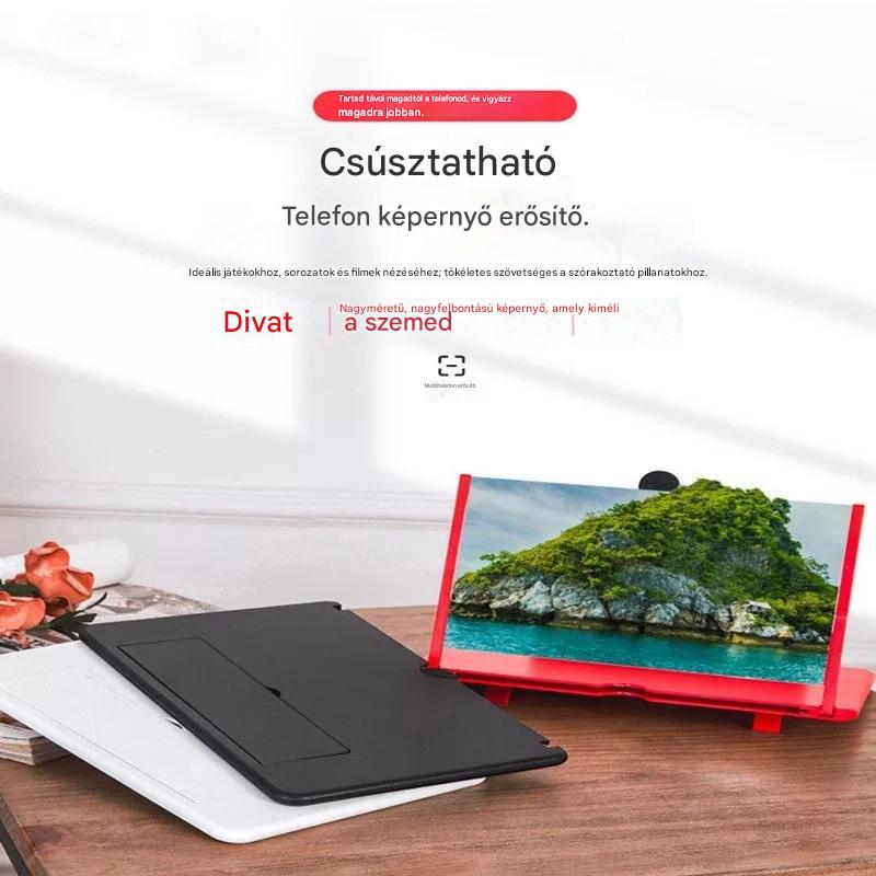 🔥Utolsó nap 49% kedvezmény - A képernyőnagyító legújabb verziója mobilra✨ (világosabb kép, szemvédelem a kék fény ellen, 3D kijelző, minden korosztály számára alkalmas)