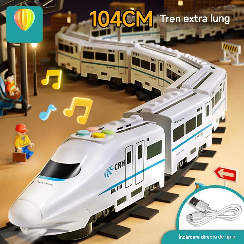 🚄🚄Descuento -42%🔥 Modelo de tren eléctrico de alta velocidad, tren pequeño universal, tren de alta velocidad, juguete para la primera infancia