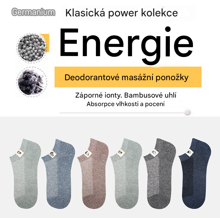 🔥【Summer Hot Sale】Pánské čisté bavlněné síťované prodyšné antibakteriální deodorantové ponožky [deset párů] --3973169