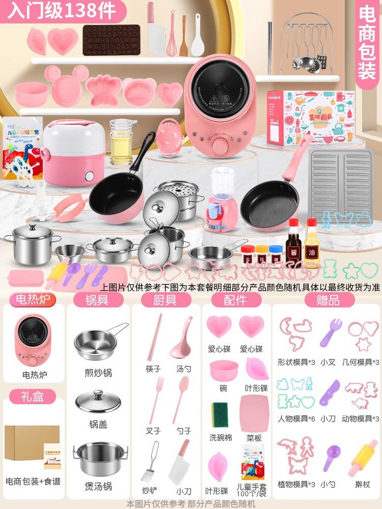 🎁【El mejor regalo para niños】👨‍🍳 Mini juguete de cocina para niños, cocinable y comestible