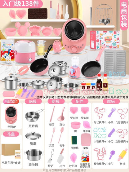 🎁【El mejor regalo para niños】👨‍🍳 Mini juguete de cocina para niños, cocinable y comestible