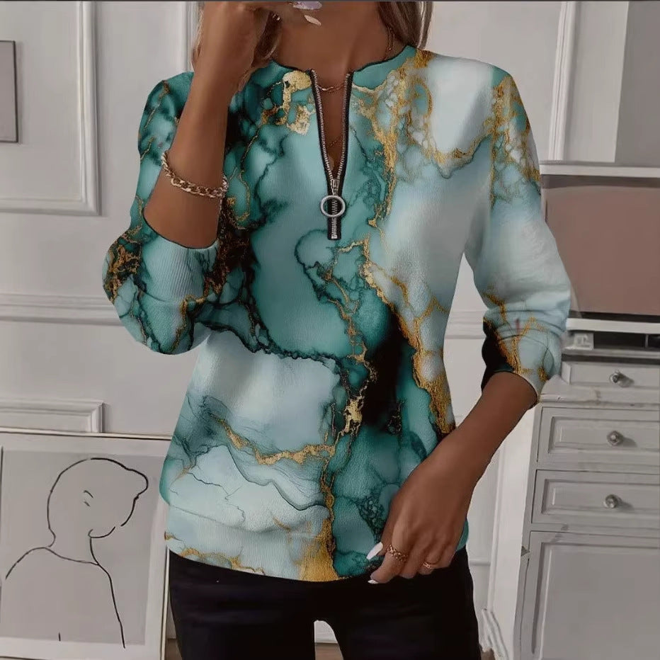 🔥【S-3XL】Majica dugih rukava s raglan printom 2026