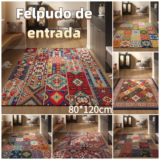 🔥✨【80*120CM】Vstupní rohožka v perském stylu, protiskluzová a prachotěsná, křišťálový samet. --4150589