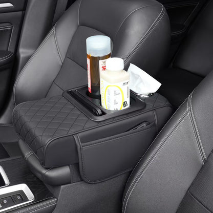 🚗📦【Kup 1, získej 1 zdarma 🔥】Multifunkční kožená auto loketní opěrka s boxem na ubrousky