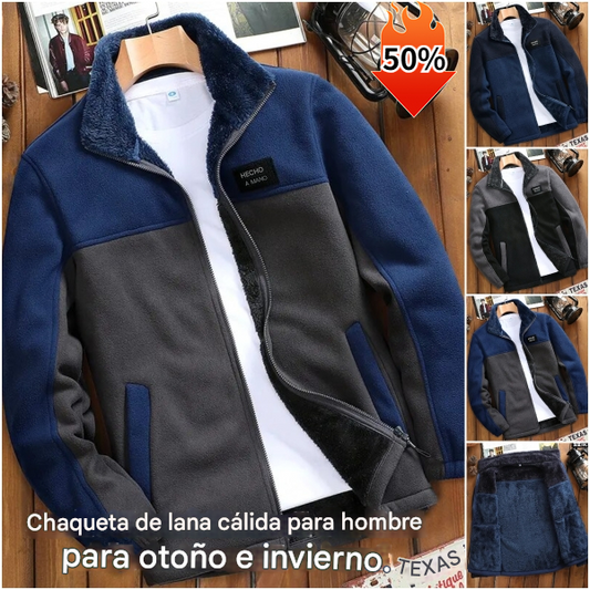 🔥Szezonális kedvezmény -43%🔥【M-4XL】Férfi vastag polár bélelt casual kabát, őszi és téli szezonra