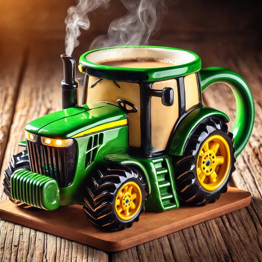 🚛【Časově omezená sleva】☕Retro šálek kávy ve tvaru zemědělského traktoru --4078265