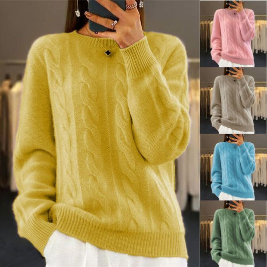 🔥✨【Őszi új stílus -48% kedvezmény】2025 Egyszínű, puha és kényelmes, kiváló minőségű gyapjúpulóver