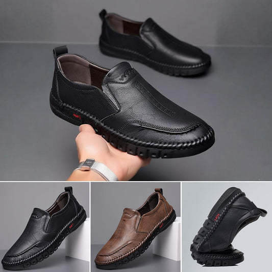 🏆 50% sleva 👞【39-44】Pánské kožené sportovní tenisky 2025, měkké, protiskluzové, prodyšné