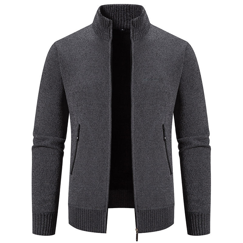 ⛄ Sezónní sleva -46% 🔥🔥【S-4XL】Nový pánský pletený kardigan, zateplený, s límcem, business casual