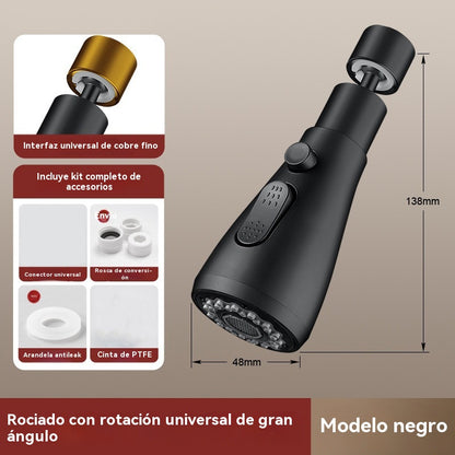 🚰Compra 1 y llévate 1 gratis🔥【Cartucho de filtro gratis】Boquilla de filtro de grifo giratoria de 360°